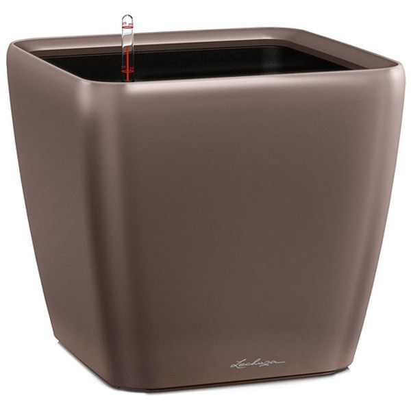 Умный вазон Lechuza Quadro Premium LS 21 4 л коричневый 16121