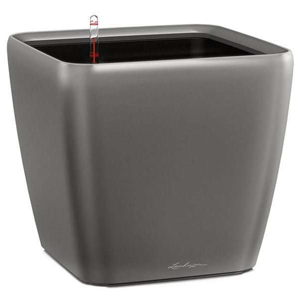 Умный вазон Lechuza Quadro Premium LS 21 4 л серый 16123