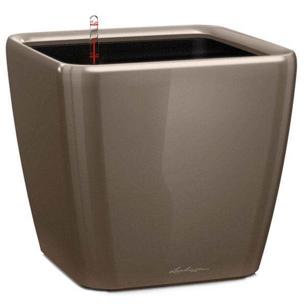 Умный вазон Lechuza Quadro Premium LS 21 4 л коричневый 16125