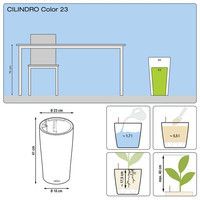 Умный вазон Lechuza Cilindro Color 23 6 л оранжевый 13942