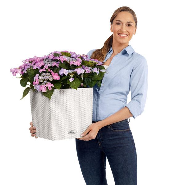 Умный вазон Lechuza Cube Cottage 30 12 л белый 15376