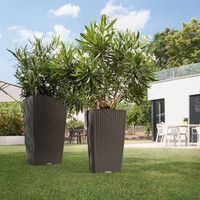 Умный вазон Lechuza Cubico Cottage 30 14 л серый 15222