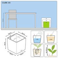 Умный вазон Lechuza Cubе Premium 30 12 л коричневый 16461