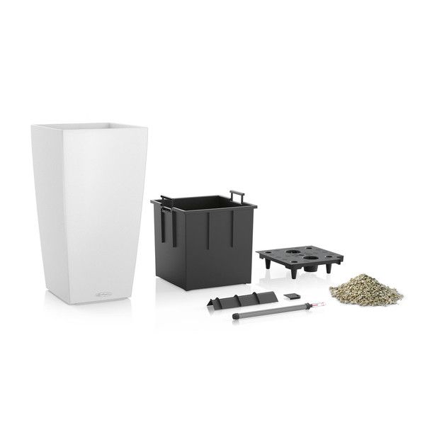 Умный вазон Lechuza Cubico 30 14 л белый блестящий 18181