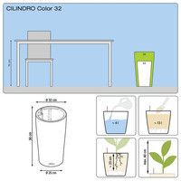 Умный вазон Lechuza Cilindro Color 32 13 л оранжевый 13952