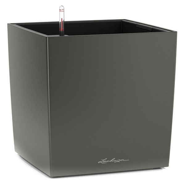 Умный вазон Lechuza Cube Premium 40 31 л серый 16363