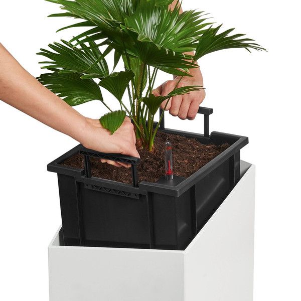 Умный вазон Lechuza Cursivo Premium 40 31 л коричневый 16624