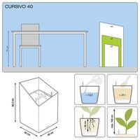 Умный вазон Lechuza Cursivo Premium 40 31 л коричневый 16624