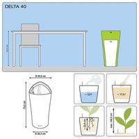 Умный вазон Lechuza Delta 40 17 л серый 15543