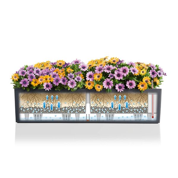 Умный вазон Lechuza Balconera Color 80 12 л коричневый 15684