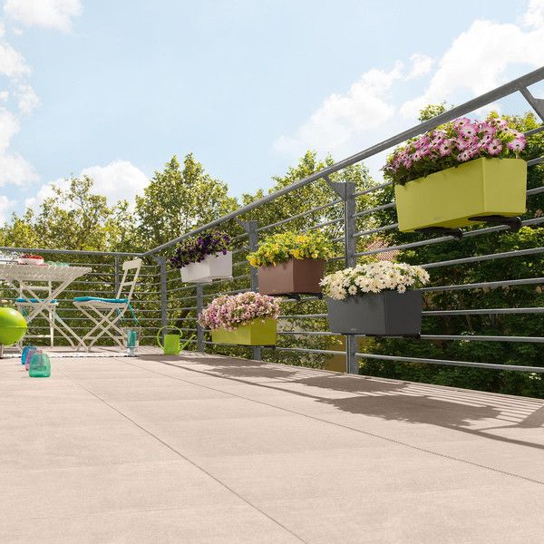 Умный вазон Lechuza Balconera Color 80 12 л коричневый 15684