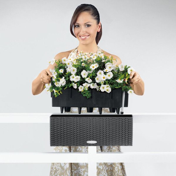 Умный вазон Lechuza Balconera Cottage 50 8 л белый 15600