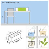 Умный вазон Lechuza Balconera Cottage 50 8 л белый 15600