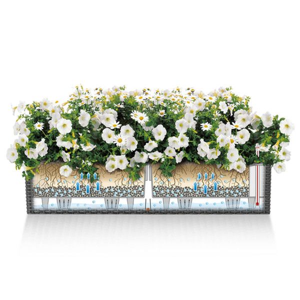 Умный вазон Lechuza Balconera Cottage 80 12 л коричневый 15615