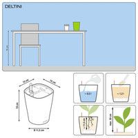 Умный вазон Lechuza Deltini Premium 14 1,2 л розовый 14921