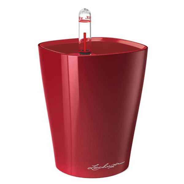 Умный вазон Lechuza Mini-Deltini 0,4 л красный 14960