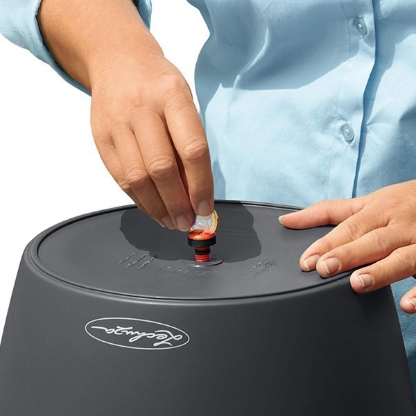 Кашпо Lechuza Classico Color 18 серый 13263