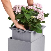 Фото Кашпо Lechuza Canto Stone Low 30 графитово-черный 13702