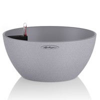 Фото Кашпо Lechuza Cubeto Stone 40 серый камень 13840