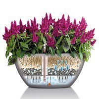 Кашпо Lechuza Cubeto Stone 40 серый камень 13840