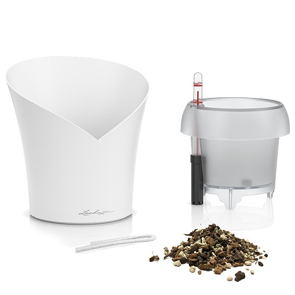 Вазон Lechuza Orchidea 20 белый матовый 13960