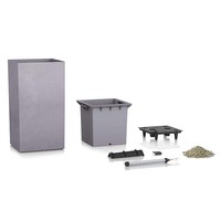 Фото Вазон Lechuza Canto Stone High 30 серый камень 13600