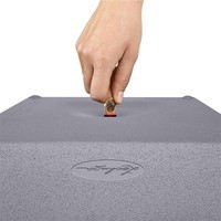 Фото Вазон Lechuza Canto Stone High 30 серый камень 13600