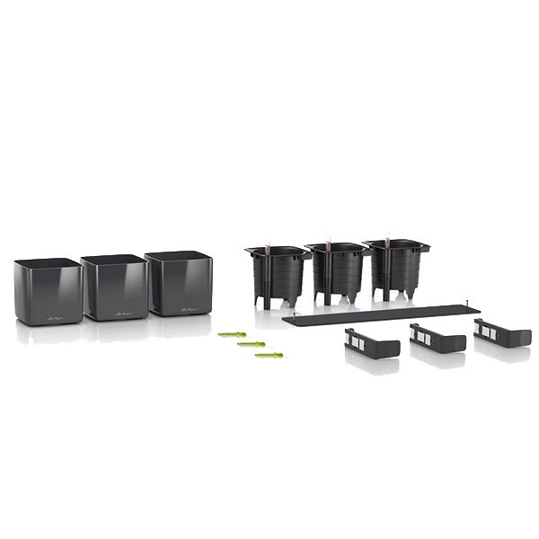 Комплект Lechuza Green Wall Home Kit Glossy 48х6х14 см красный 13525