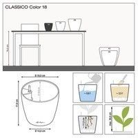 Вазон Lechuza CLASSICO Color 18 мускатный 13262