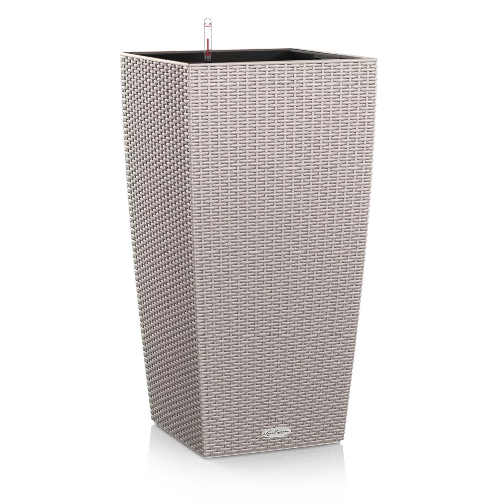 Умный вазон Lechuza Cubico Cottage 30 14 л светло-серый 15157