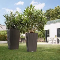 Умный вазон Lechuza Cubico Cottage 30 14 л светло-серый 15157