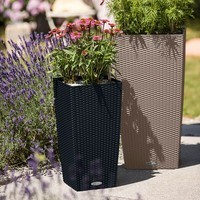 Умный вазон Lechuza Cubico Cottage 30 14 л светло-серый 15157