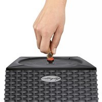 Умный вазон Lechuza Cubico Cottage 30 14 л светло-серый 15157