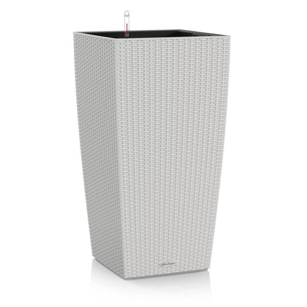 Умный вазон Lechuza Cubico Cottage 40 31 л светло-серый 15267