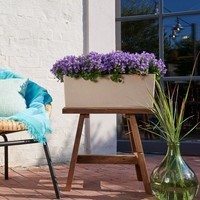 Вазон Lechuza Balconera Stone 80 кварцевый белый 15667