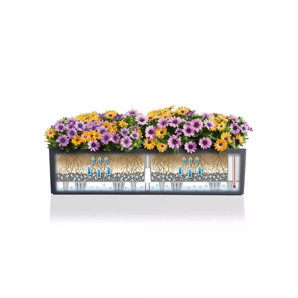 Умный вазон Lechuza Balconera Color 80 12 л светло-серый 15707