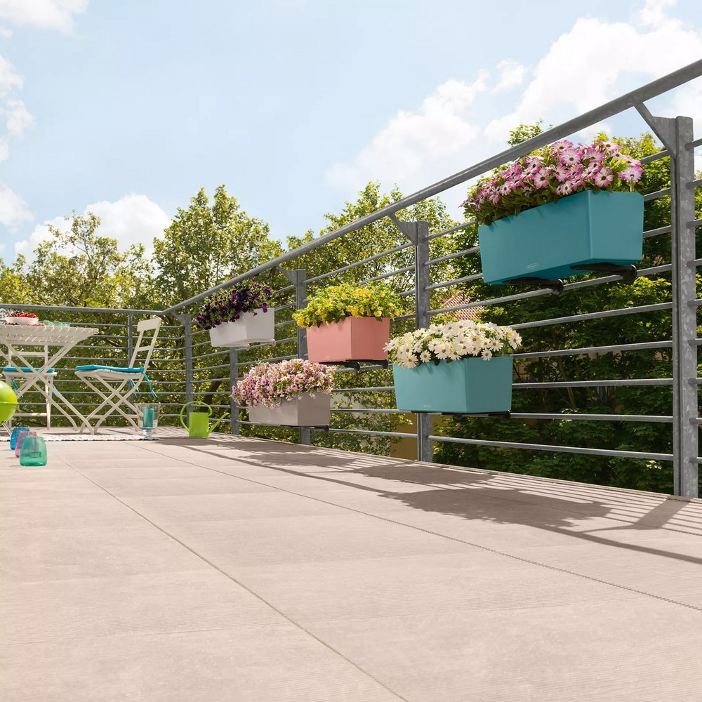 Умный вазон Lechuza Balconera Color 80 12 л светло-серый 15707