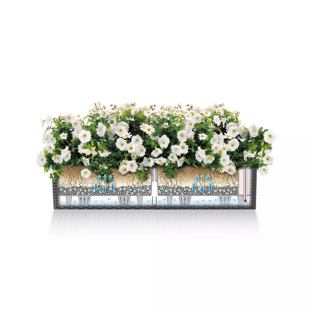 Умный вазон Lechuza Balconera Cottage 80 12 л песочно-коричневый 15456