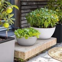 Умный вазон Lechuza Cubeto Stone 30 4,5 л кварцевый белый 13837