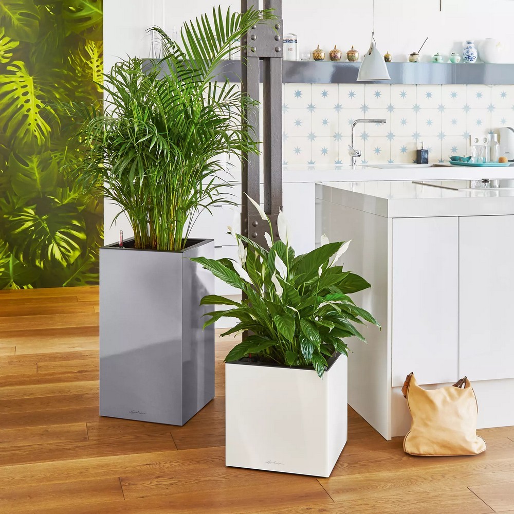 Умный вазон Lechuza Canto Premium 40 low 29 л белый блестящий 13750