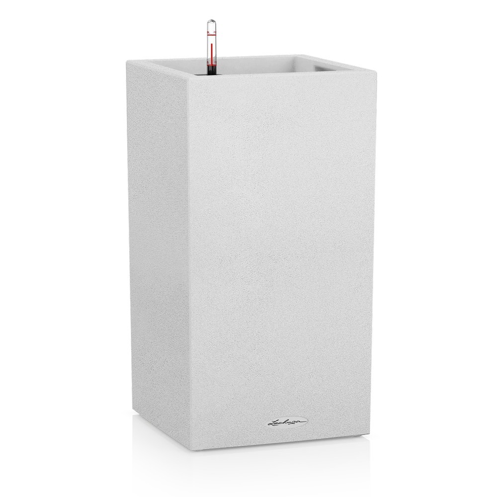 Умный вазон Lechuza Canto Stone 40 high 29 л кварцевый белый 13627