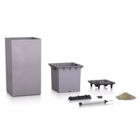 Умный вазон Lechuza Canto Stone 40 high 29 л кварцевый белый 13627