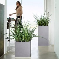 Умный вазон Lechuza Canto Stone 40 high 29 л кварцевый белый 13627