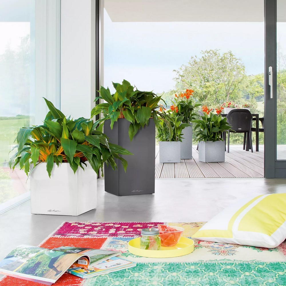 Умный вазон Lechuza Canto Stone 40 high 29 л антрацит 13653