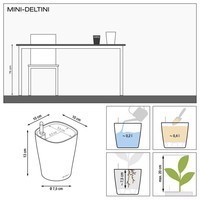 Умный вазон Lechuza Дельтини 0,4 л зеленый 14935