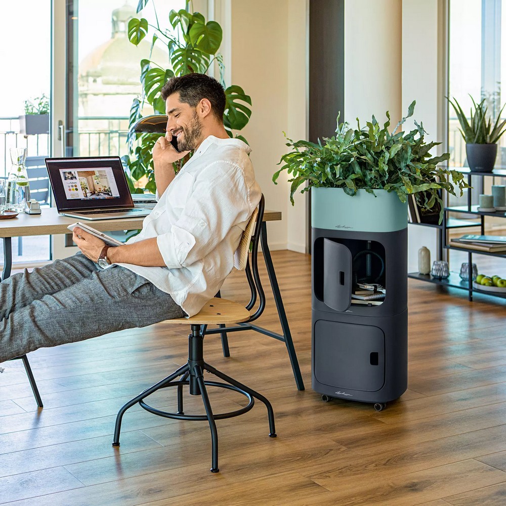 Модуль-хранилище Lechuza Pila Color бирюзовый 15921