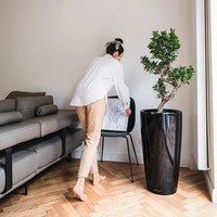 Вазон Lechuza Rondo 40 антрацитовый матовый 15742