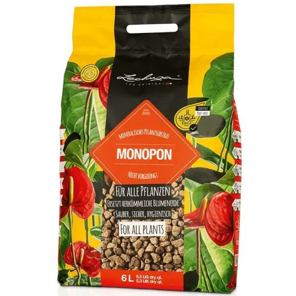 Субстрат Lechuza многокомпонентный MONO PON 6 л 19549