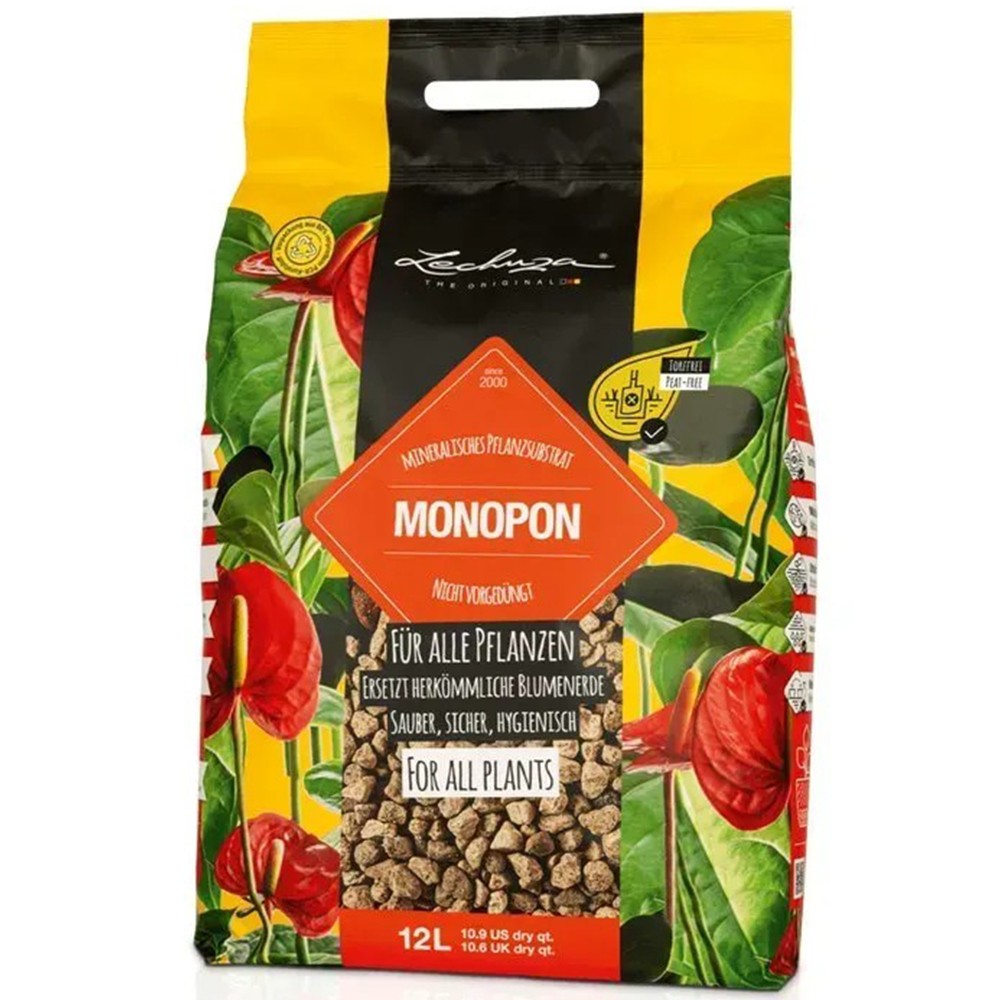 Субстрат Lechuza многокомпонентный MONO PON 12 л 19550